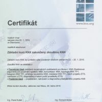 Elektroinstalace vrzal - certifikace - ABB