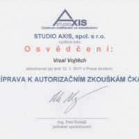 Elektroinstalace vrzal - certifikace